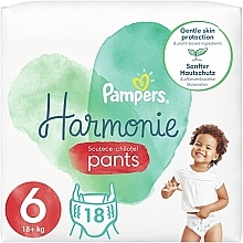 Подгузники-трусики Harmonie Nappy Pants Размер 6 (15 + кг), 18 шт - Pampers — фото N1