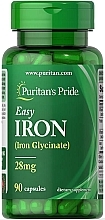 Духи, Парфюмерия, косметика Пищевая добавка "Железо", 28 мг - Puritan's Pride Iron Glesinate