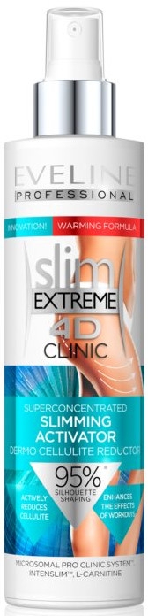 Антицеллюлитный спрей-активатор - Eveline Cosmetics Slim Extreme 4D Clinic Slimming Activator — фото N1