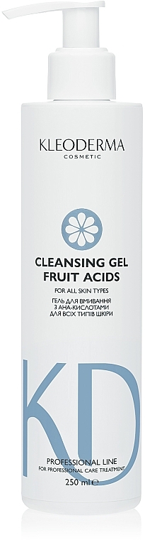 Гель для умывания с АНА-кислотами - KleoDerma Cleansing Gel Fruit Acids