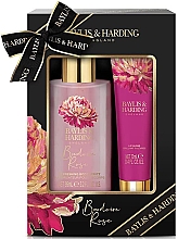 Набор - Baylis & Harding Boudoire Rose Luxury Instant Glam Set (b/spr/95ml + l/gloss/12ml) — фото N1