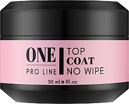 Парфумерія, косметика Топ для гель-лаку, 30 мл - One Pro Line Top Coat No Wipe