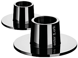 Парфумерія, косметика Свічник середній, блискучий чорний - Ester & Erik Candle Holder Medium Shiny Black