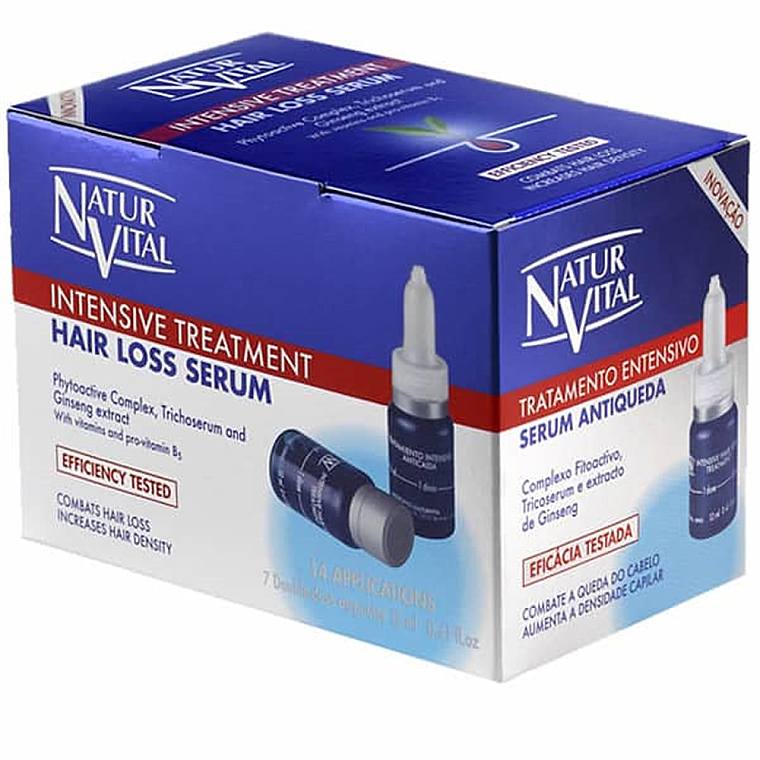 Интенсивная сыворотка против выпадения волос - Natur Vital Intensive Treatment Hair Loss Serum — фото N1