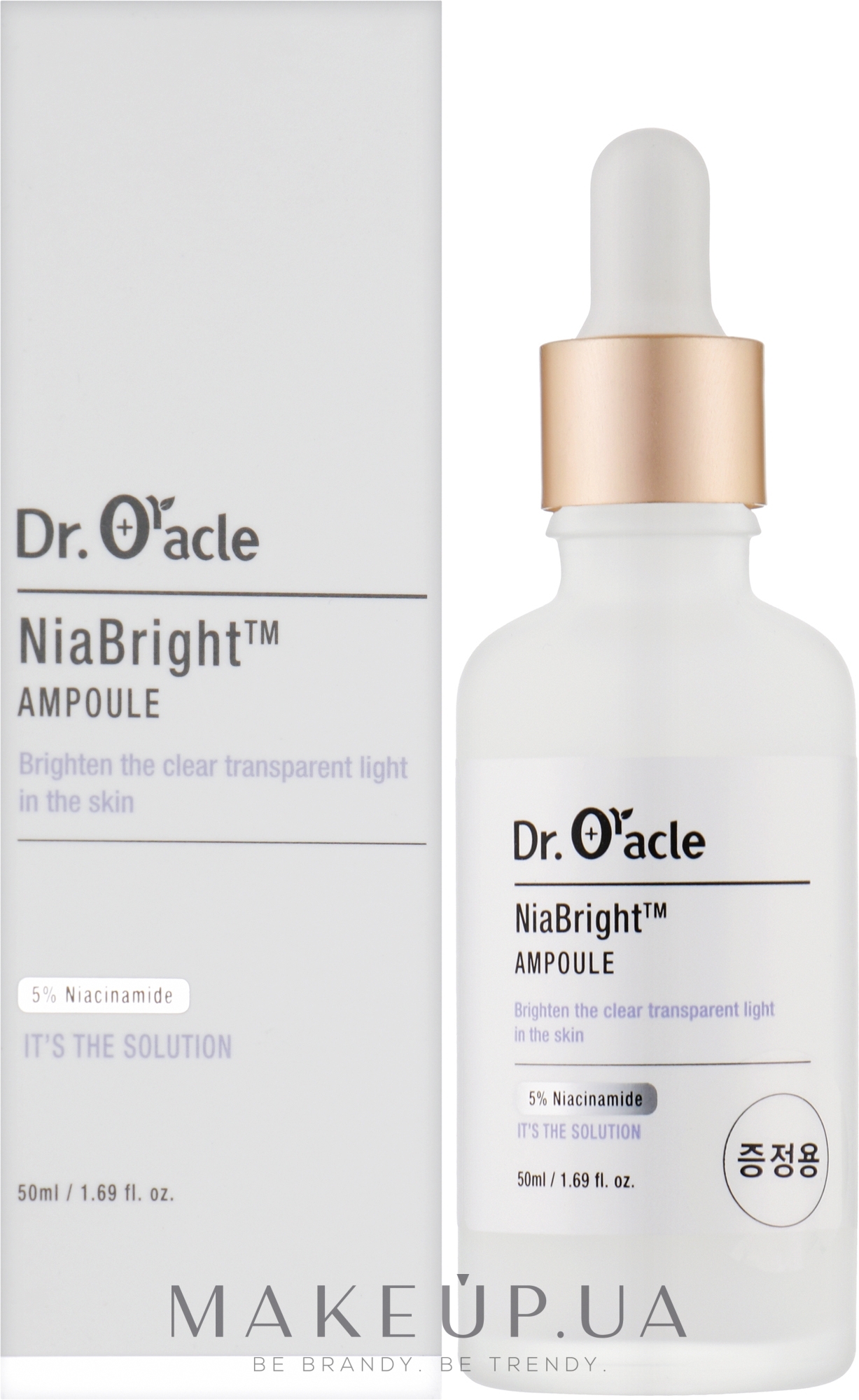 Сироватка для обличчя відбілююча - Dr. Oracle Nia Bright Ampoule — фото 30ml