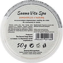 Сольовий скраб для тіла "Апельсин і куркума" - Soap&Friends Sauna Vita Spa — фото N2