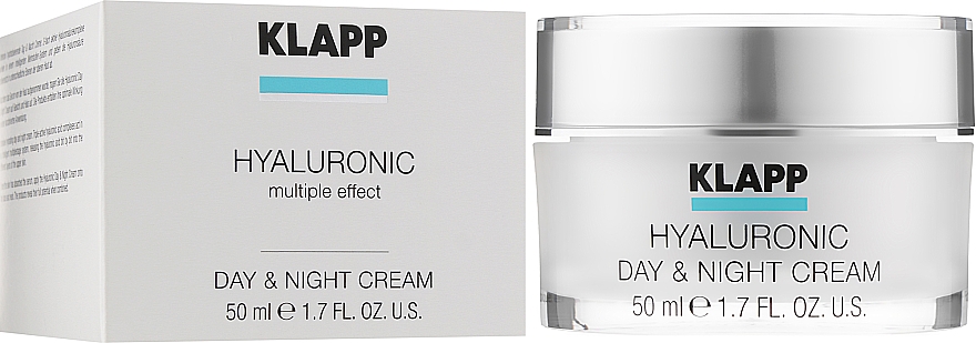 Крем "Гіалуронік" для денного та нічного застосування - Klapp Hyaluronic Day & Night Cream — фото N2