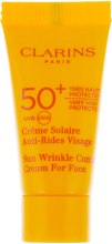 Духи, Парфюмерия, косметика Солнцезащитный крем для лица - Clarins Sunscreen For Face Wrinkle Control Cream SPF 50+ (мини)