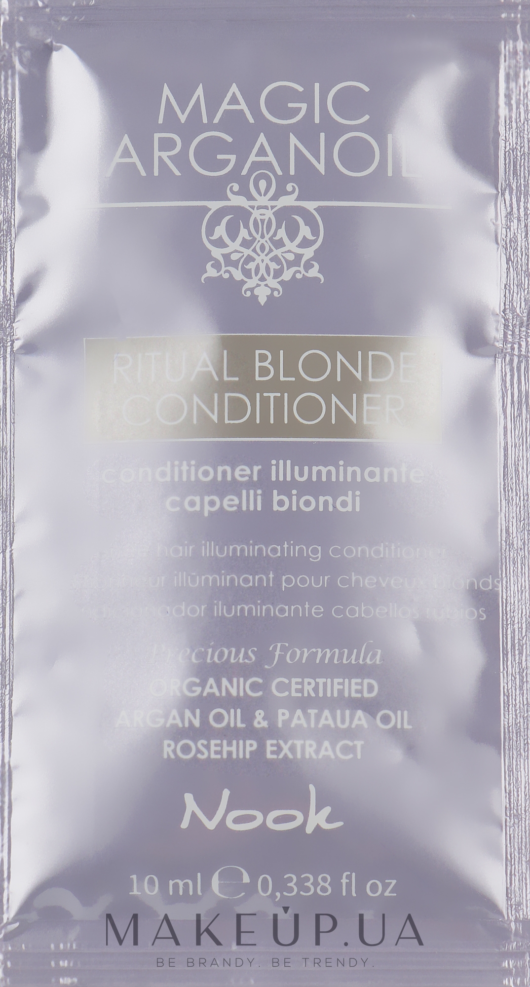 Кондиционер для сияния светлых волос - Nook Magic Arganoil Ritual Blonde Conditioner (пробник) — фото 10ml