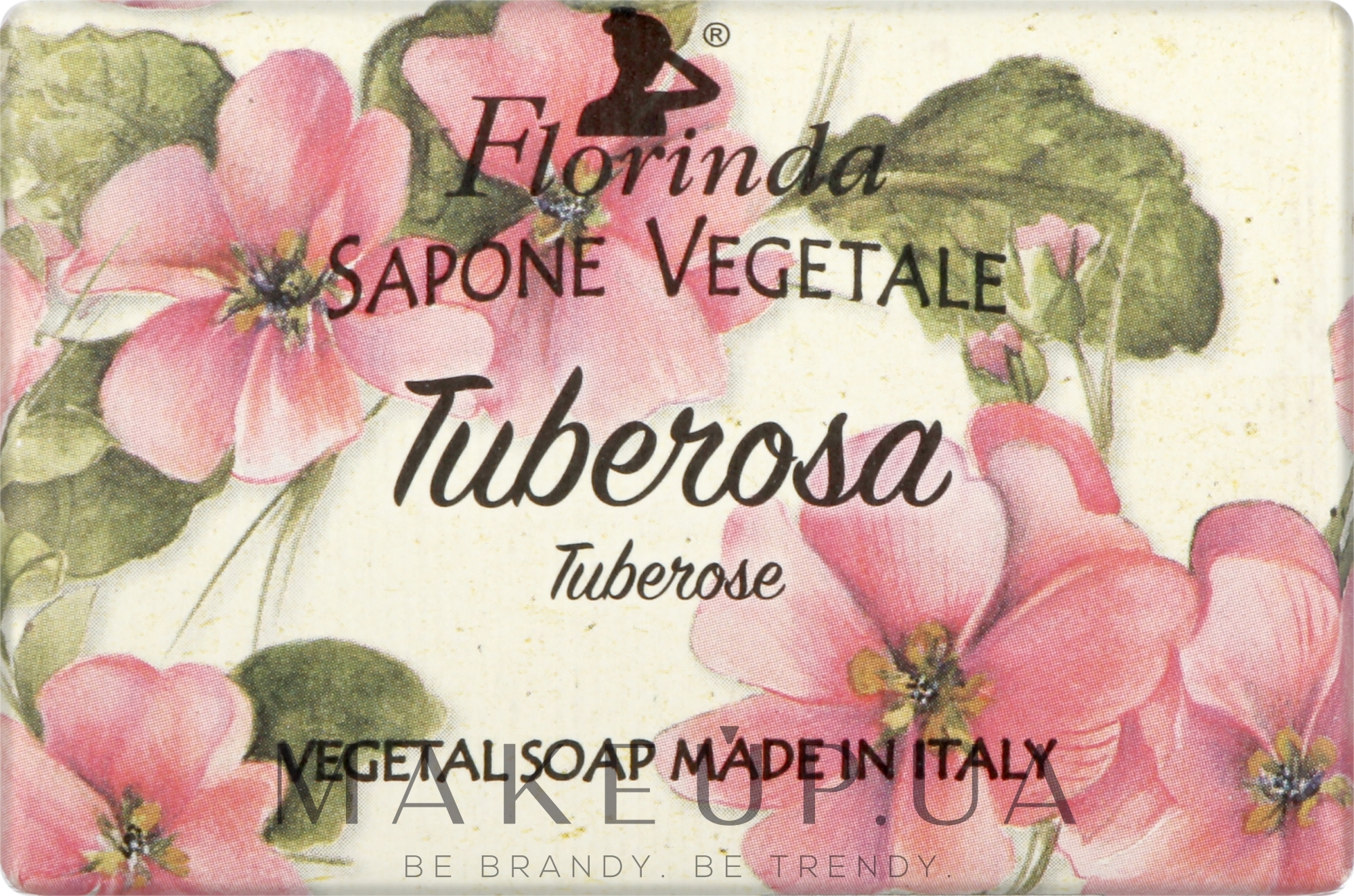 Мило натуральне "Тубероза" - Florinda Tuberose Vegetal Soap — фото 50g