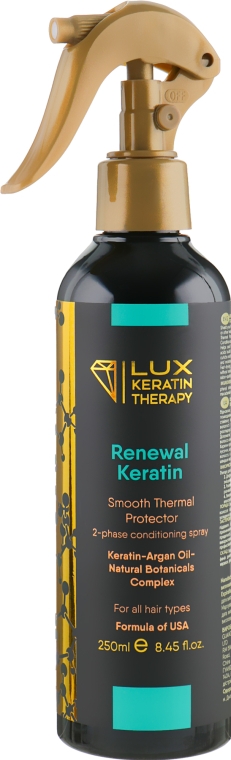 Двофазний спрей-термозахист для волосся - Lux Keratin Therapy Renewal Keratin — фото N1