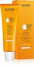 Парфумерія, косметика Сонцезахисний крем для обличчя SPF 50+ для щоденного догляду за нормальною і сухою шкірою обличчя - Babe Fotoprotector Facial Sunscreen