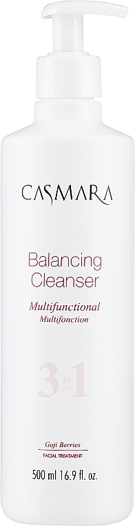 Мультифункціональний балансувальний гель 3 в 1 для очищення шкіри - Casmara Balancing Cleanser 3in1 — фото N1