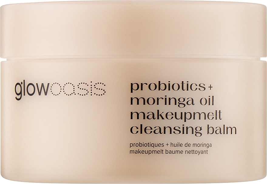 Очищаючий бальзам для обличчя "Пробіотики + олія морінги" - Glowoasis Probiotics + Moringa Oil Makeupmelt Cleansing Balm — фото N1
