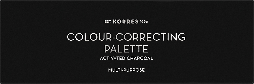 Палетка для контуринга - Korres Color-Correcting Activated Charcoal Multi Purpose Palette — фото N2