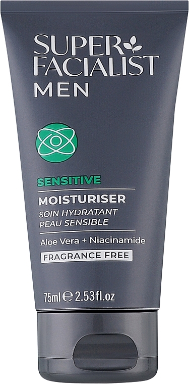 Крем увлажняющий, мужской для чувствительной кожи лица - Super Facialist For Men Sensitive Moisturiser  — фото N1