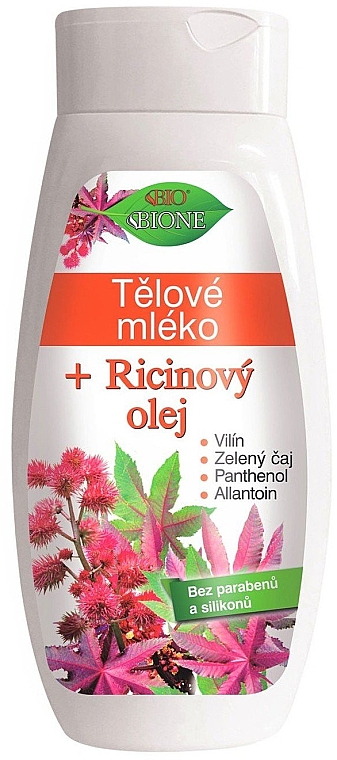 Молочко для тіла - Bione Cosmetics Keratin + Castor Oil Body Milk — фото N1