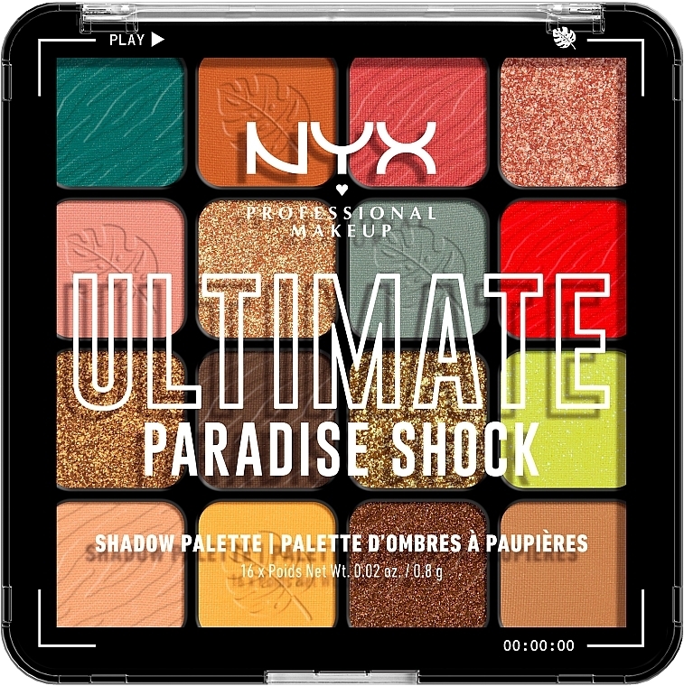Палетка з 16 відтінків тіней для повік - NYX Professional Makeup Ultimate Shadow Palette — фото N18