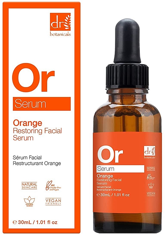 Сироватка для обличчя - Dr. Botanicals Orange Restoring Facial Serum — фото N1