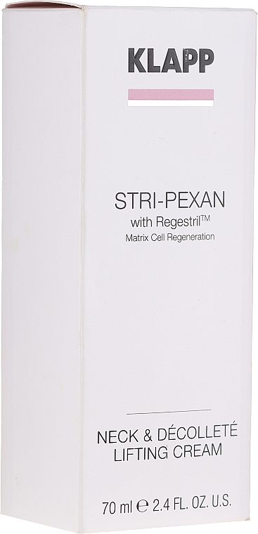 Ліфтинг-крем для шиї і декольте проти зморщок і складок - Klapp Stri-PeXan Neck & Decollete Lifting Cream — фото N1