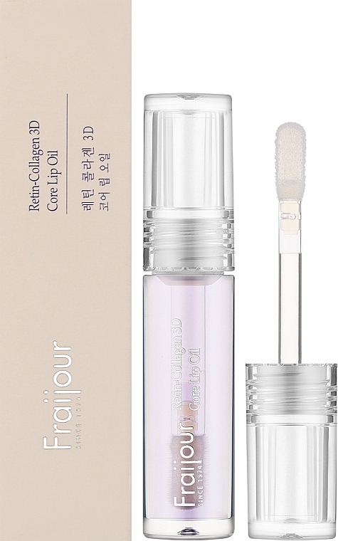 Увлажняющее масло для губ с коллагеном и ретинолом - Fraijour Retin-Collagen 3D Core Lip Oil — фото N2