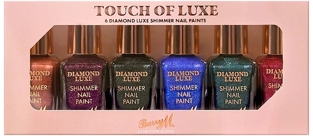 Набор лаков для ногтей - Barry M Touch of Luxe Nail Paint Gift Set (nail/paint/6x10ml) — фото N1
