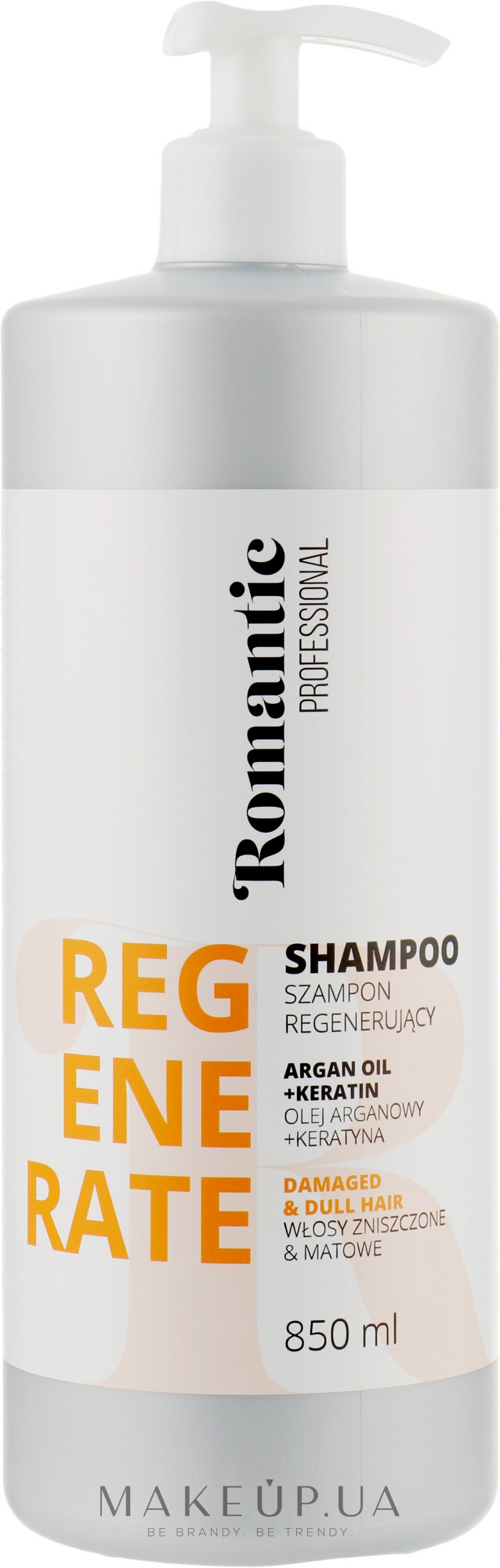 Шампунь для пошкодженого волосся - Romantic Professional Helps to Regenerate Shampoo — фото 850ml