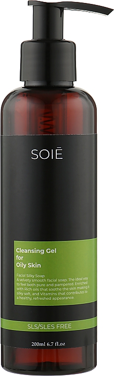 Гель-тоник для очищения жирной и комбинированной кожи лица - Soie Cleansing Gel For Oily Skin