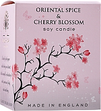 Ароматическая свеча - The English Soap Company Oriental Spice and Cherry Blossom Candle — фото N2