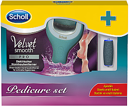 Духи, Парфюмерия, косметика Набор для педикюра - Scholl Velvet Smooth Pro Pedicure Set (footfile/1шт + repl/2шт)