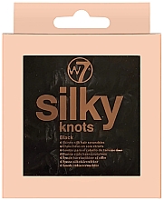 Парфумерія, косметика Набір резинок для волосся, 6 шт. - W7 Cosmetics Silky Knots Black