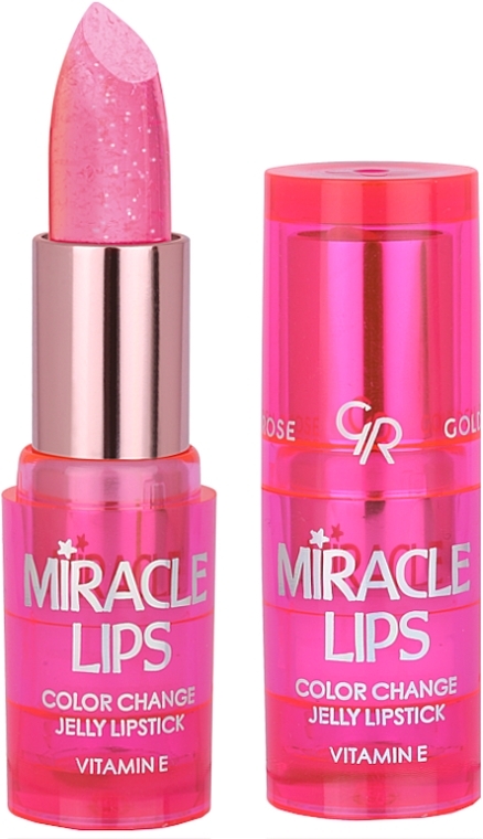 Гелева губна помада, що змінює колір - Golden Rose Miracle Lips Color Change Jelly Lipstick — фото N1