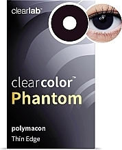 Цветные контактные линзы "Black Out", 2 шт. - Clearlab ClearColor Phantom — фото N1