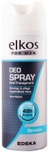 Парфумерія, косметика Дезодорант для чоловіків "48h" - Elkos For Men Deospray Sensitiv