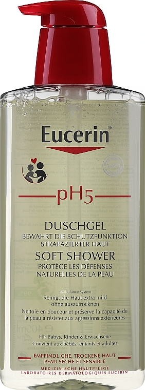Гель для душу - Eucerin pH5 Shower Gel — фото N3