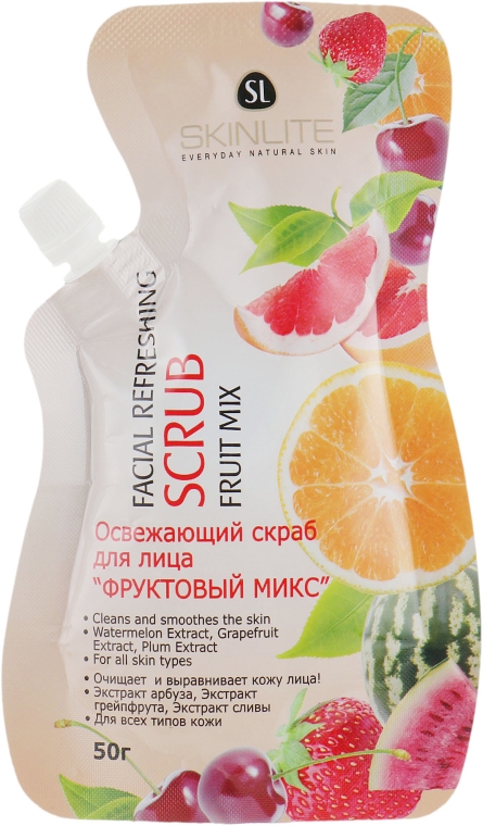 Скраб для лица "Фруктовый микс" - Skinlite Facial Scrub