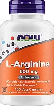 Амінокислота "L-аргінін", 500 мг - Now Foods L-Arginine Veg Capsules — фото N1