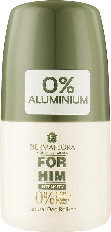 Кульковий дезодорант для чоловіків - Dermaflora Natural Roll-on For Him