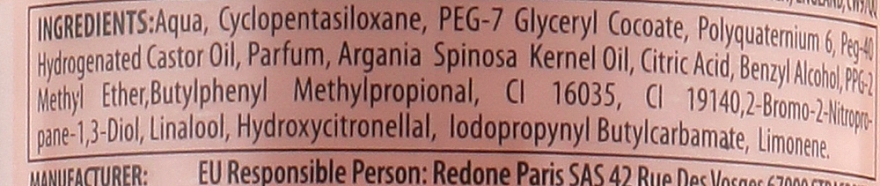 Двофазний кондиціонер для волосся з арганієвою олією - Redist 2 Phase Conditioner Keratin Oil — фото N3