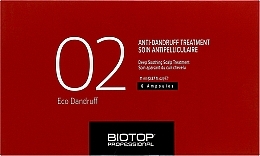 Ампули для волосся проти лупи - Biotop 02 Eco Dandruff Treatment Ampoules — фото N1