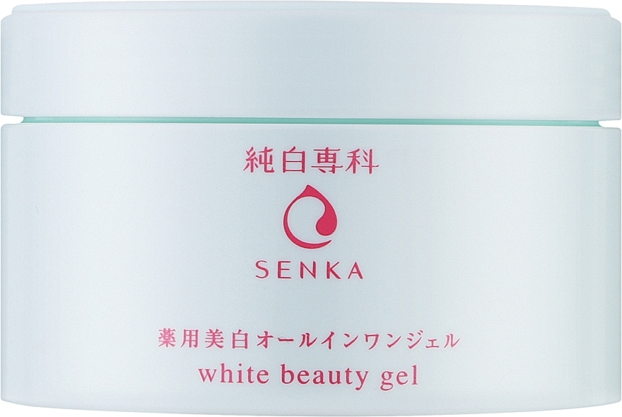 Зволожувальний відбілювальний живильний крем-гель для обличчя - Senka White Beauty Gel — фото N1
