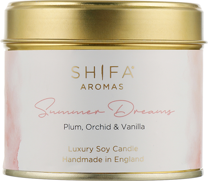 Свічка у жерстяній баночці - Shifa Aromas Candle Tins Summer Dreams — фото N1