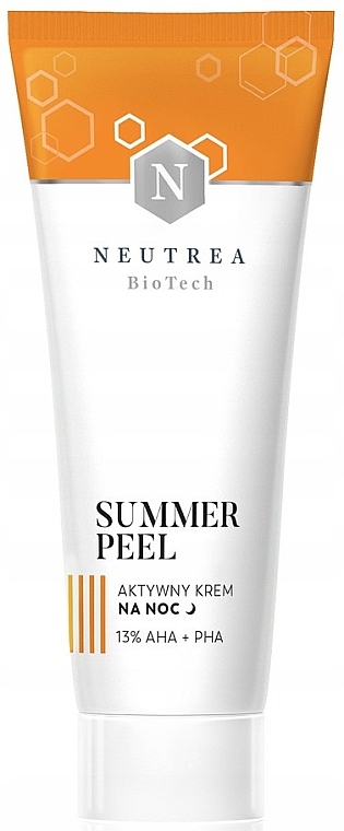 Ночной крем-пилинг с кислотами 13% AHA + PHA - Neutrea BioTech Summer Peel Active Night Cream — фото N1