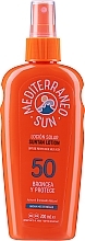 Солнцезащитный крем для темного загара - Mediterraneo Sun Coconut Sunscreen Dark Tanning SPF50 — фото N1