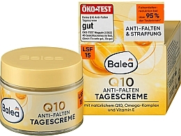 Парфумерія, косметика Денний крем проти зморщок для обличчя - Balea Anti-Falten Q10