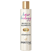Парфумерія, косметика Шампунь "Біологія волосся" для неслухняного та тьмяного волосся - Pantene Pro-V Hair Biology De-Frizz & Illuminate Shampoo