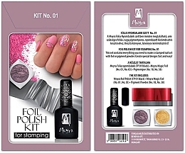 Парфумерія, косметика Набір для тиснення фольгою № 1 - Moyra Foil Polish Kit For Stamping