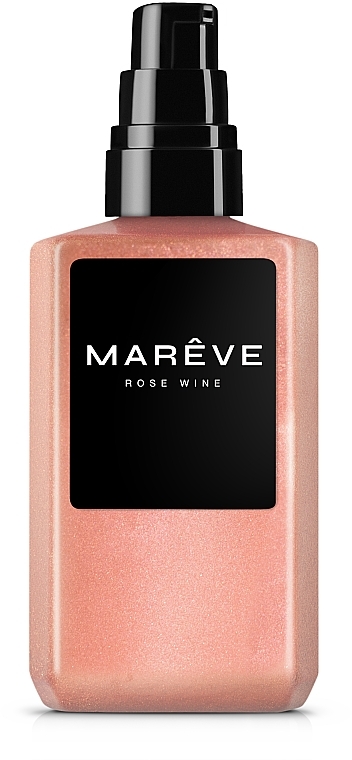 Парфюмированное молочко для тела с шиммером "Rose Wine" - MARÊVE — фото N4