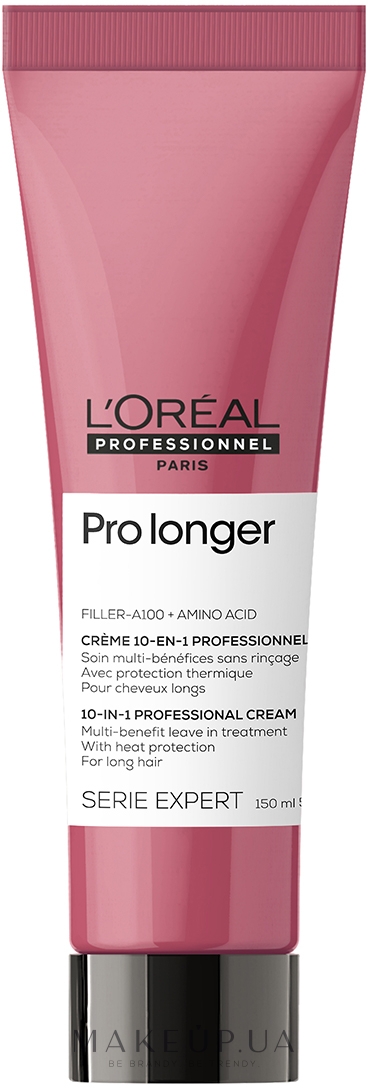 Термозахисний крем для відновлення щільності поверхні волосся по довжині - L'Oreal Professionnel Pro Longer Renewing Cream — фото 150ml NEW