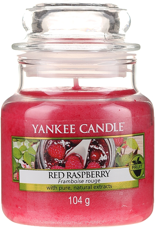 Свічка у скляній банці - Yankee Candle Red Raspberry — фото N5